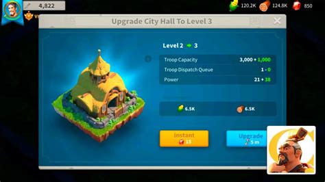 city hall upgrade rok|City Hall Guide: Upgrade Requirements & Rewards .